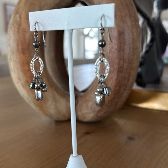 Retired Silpada Hailstone Multi-Stone Earrings - Picture 7 of 7